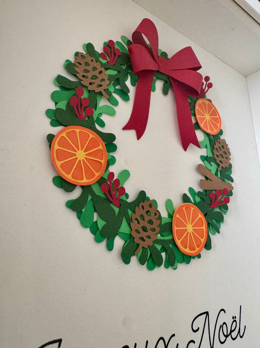 Cadre Couronne de Noël