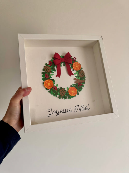 Cadre Couronne de Noël