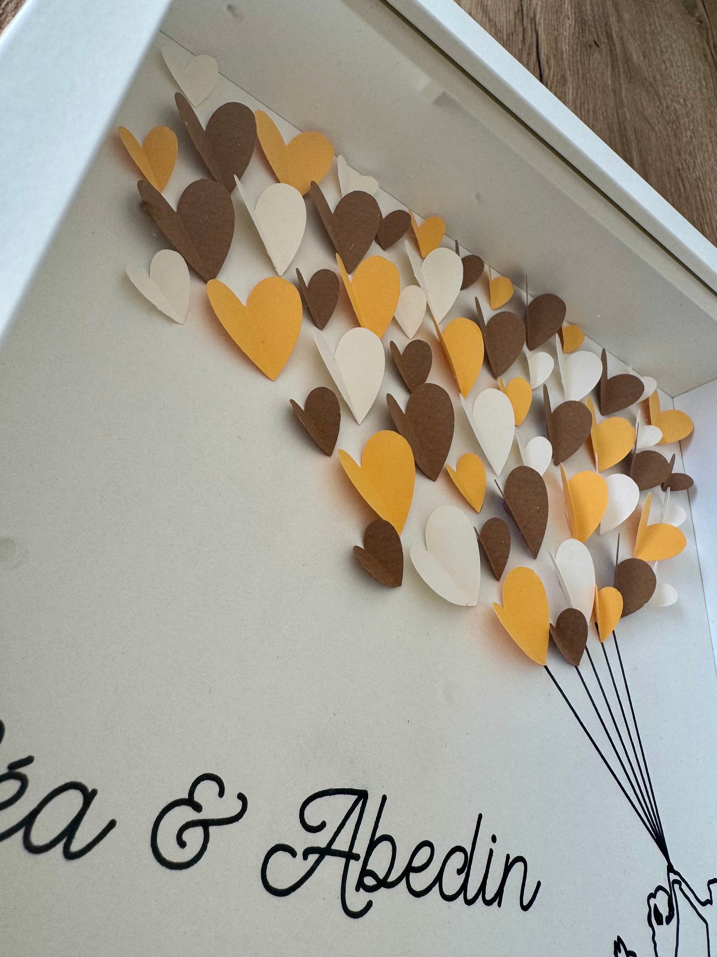 Cadre  de fleurs Amour