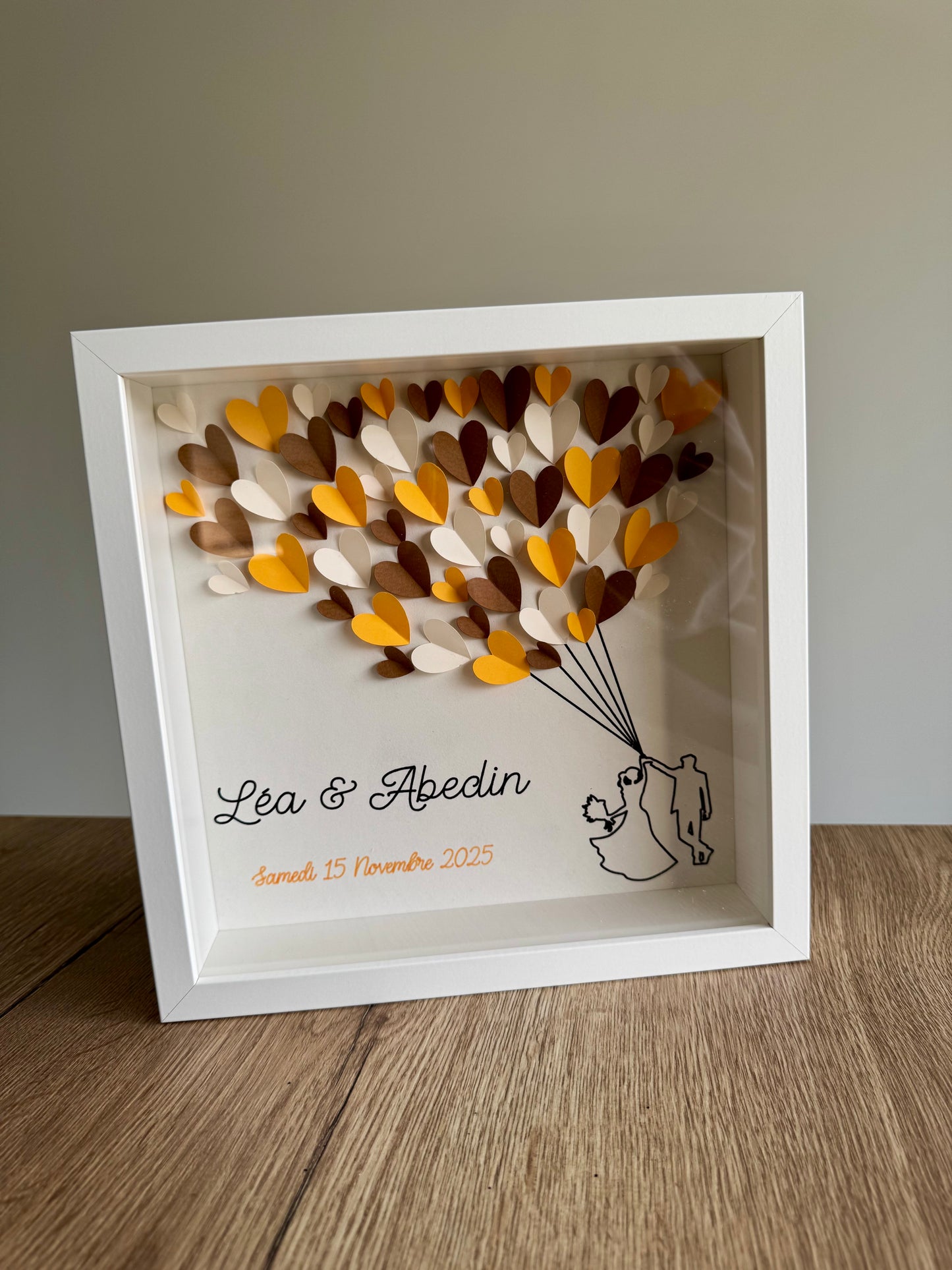 Cadre  de fleurs Amour